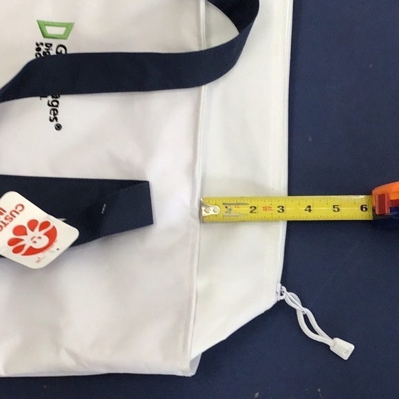 Canvas Boat tote, large with promotional logos. - Picture 10 of 11